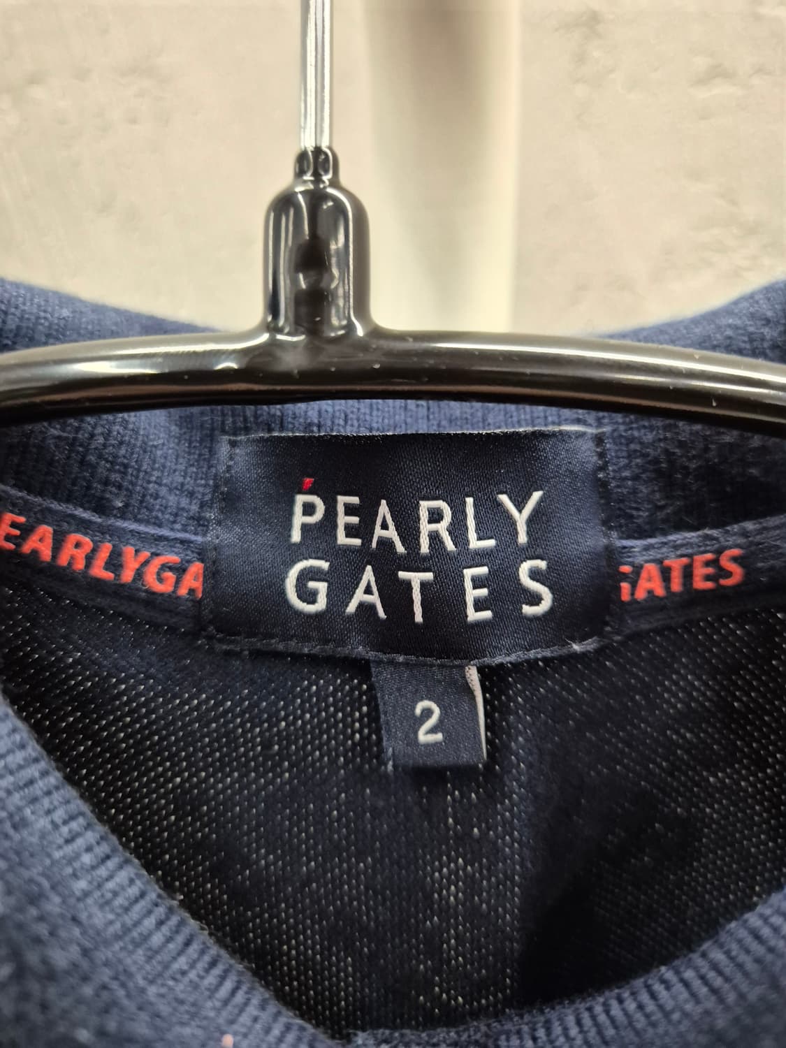 PEARLY GATES 네이비 골프웨어 폴로티 사이즈 2 상품이미지6