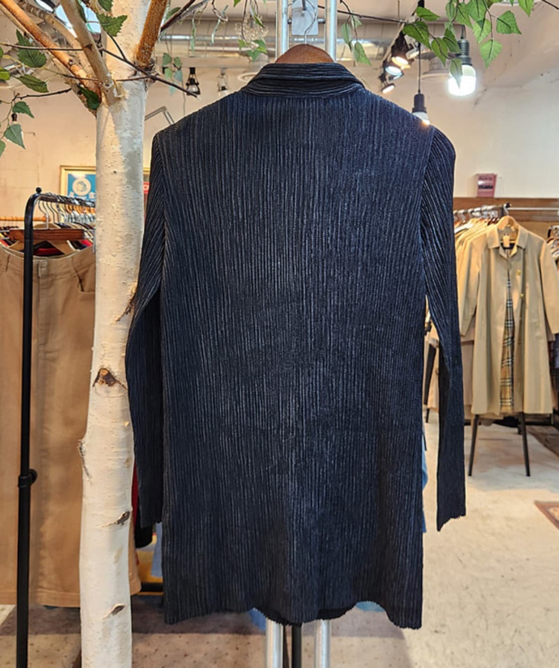 SPECCHIO pleats 스피치오 플리츠 블랙 카라 자켓 상품이미지7