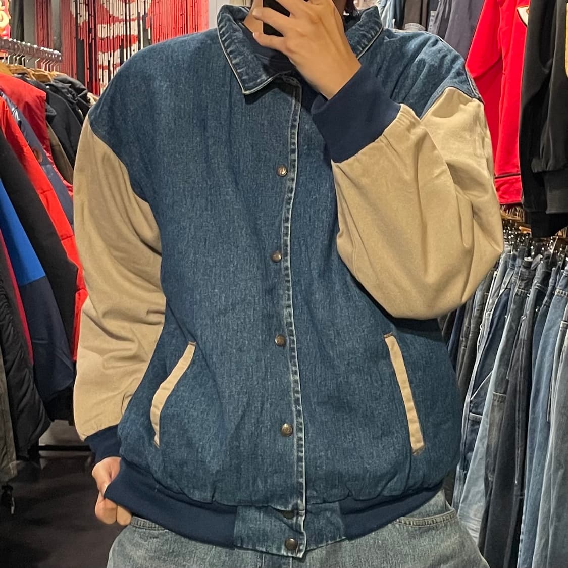 [IM] VTG 빈티지 데님 바시티 자켓 상품이미지3