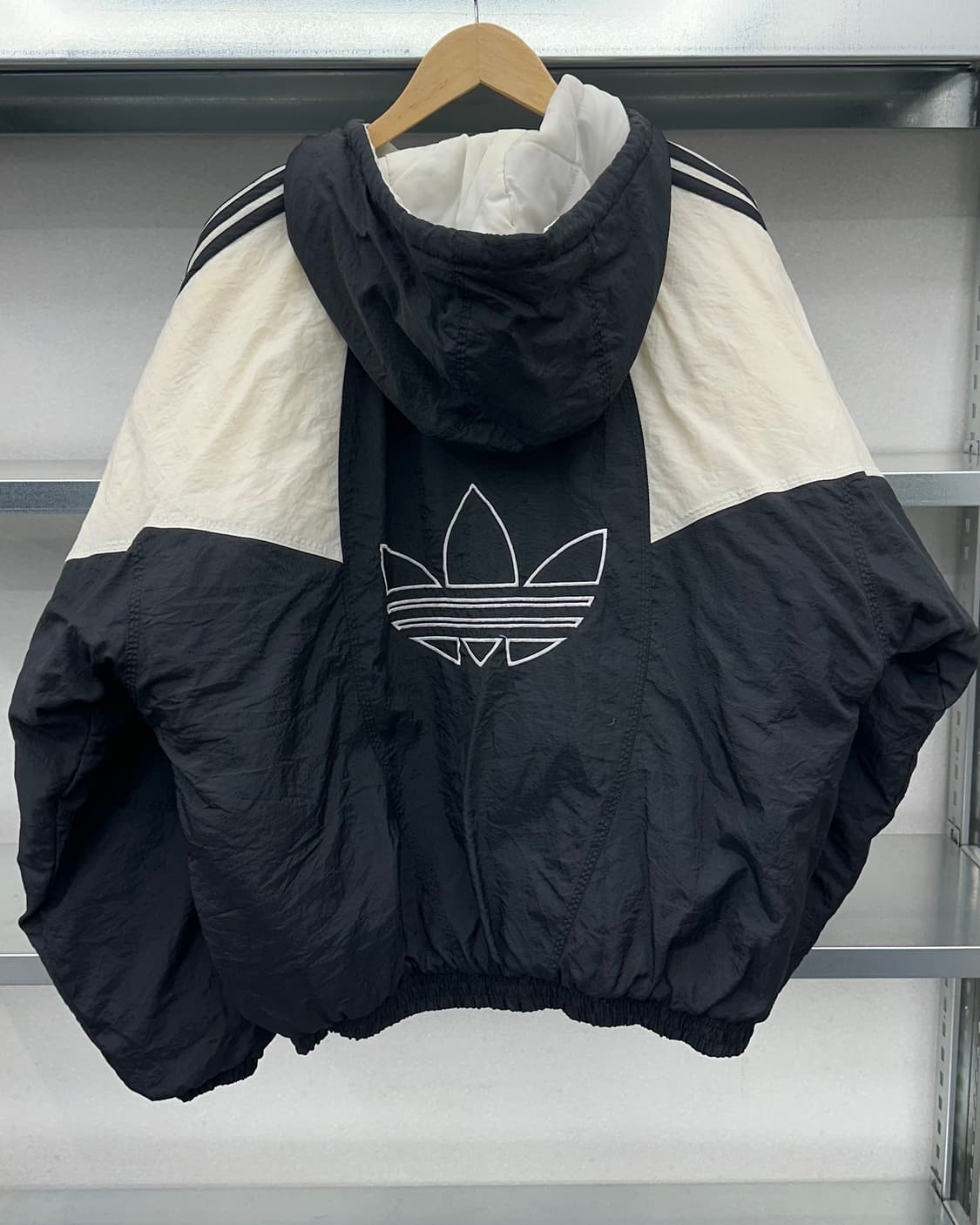 (L오버핏)90'S 아디다스 빅로고 후드 점퍼-M1580 상품이미지5