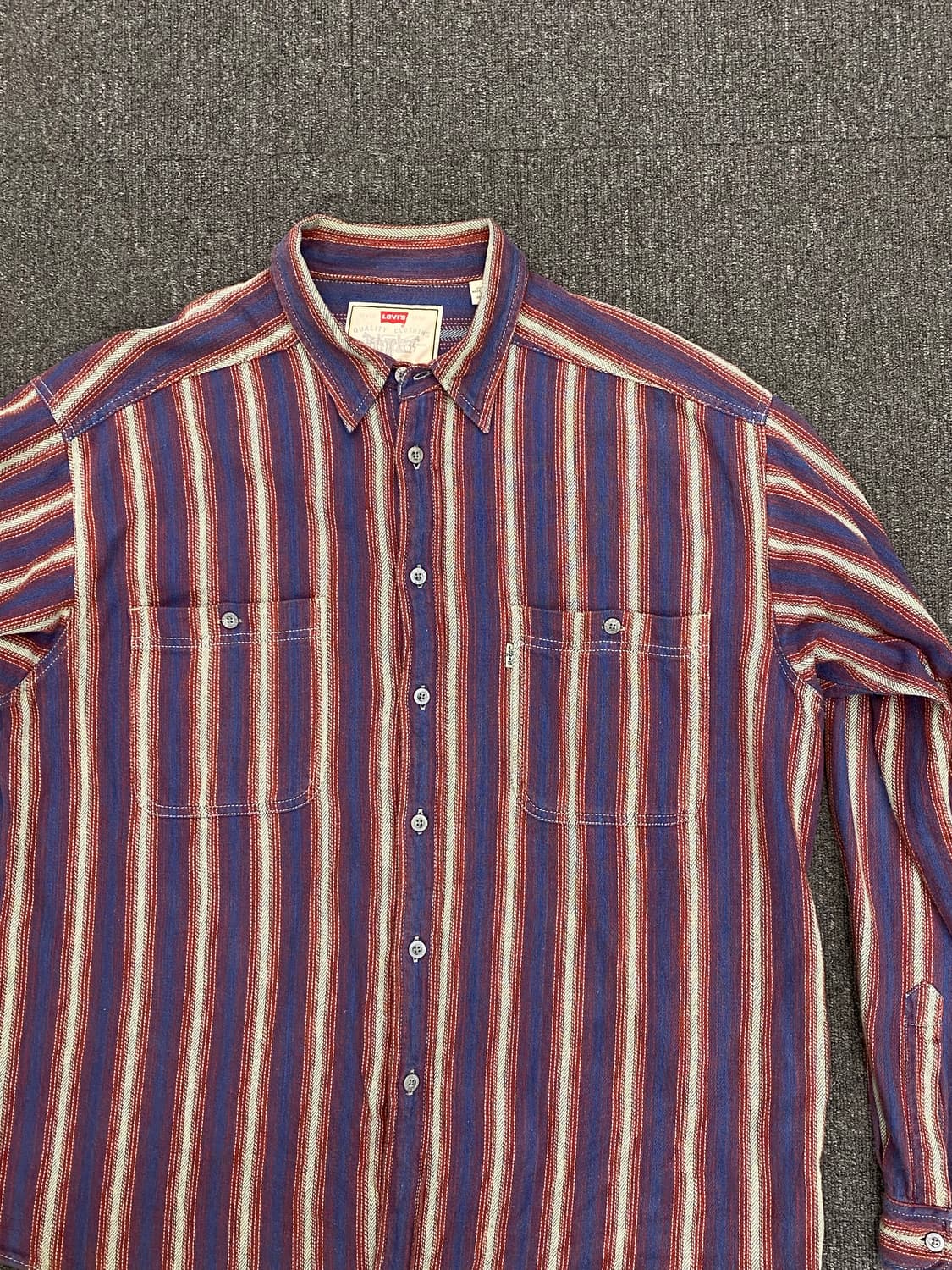 Levis 리바이스 플란넬 스트라이프 셔츠 상품이미지3