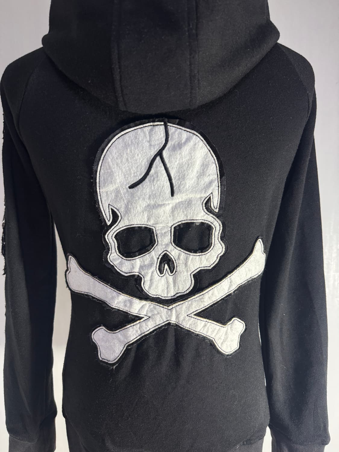 REAL MA*RS 레터링 스컬 후드집업 마즈 갸루 y2k 상품이미지6