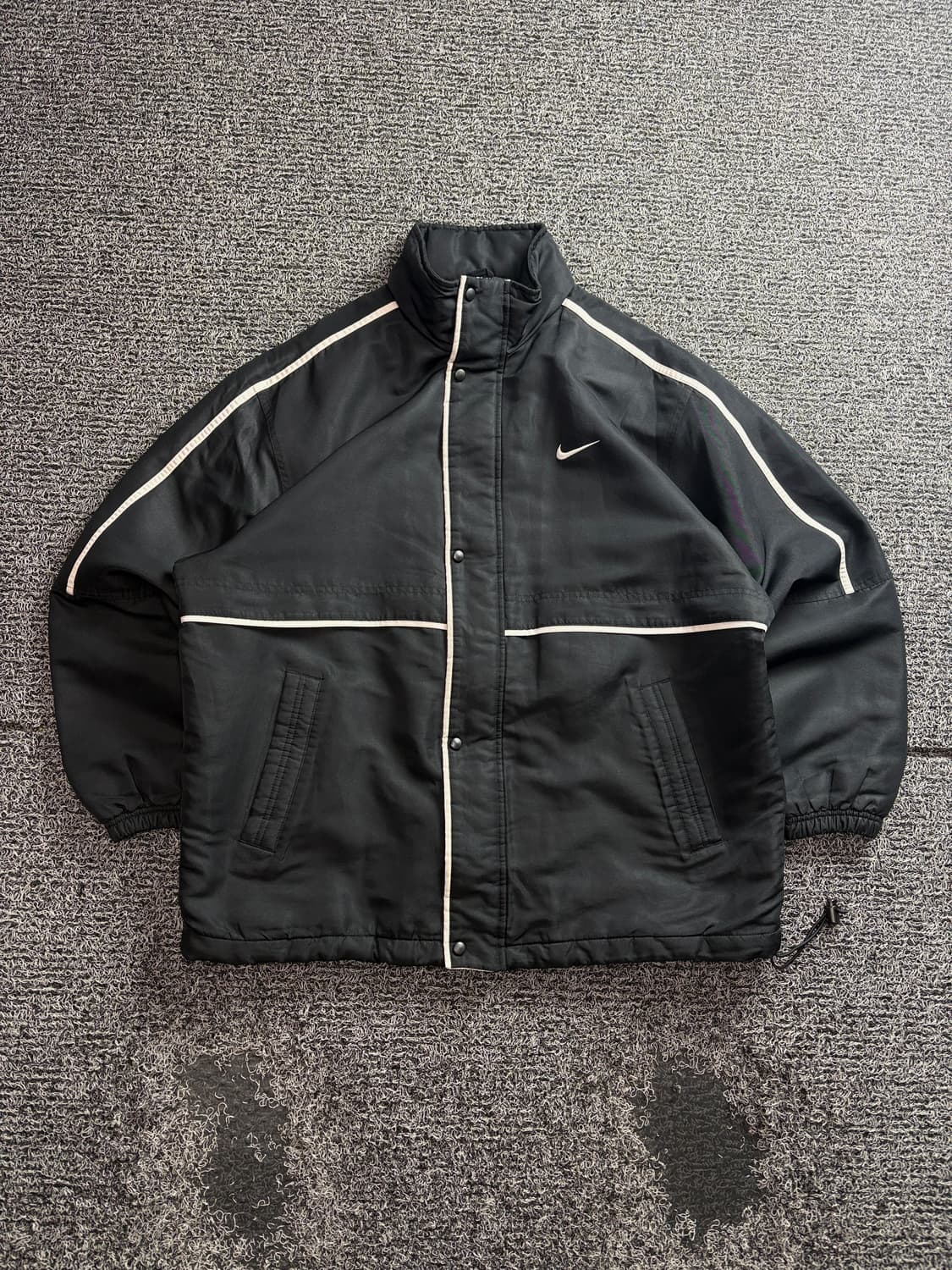 나이키 스우시 올드스쿨 블랙 누빔 자켓 3417 상품이미지2