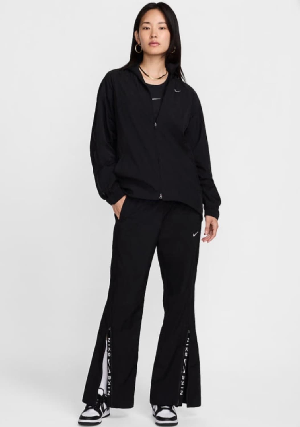 M 텍ㅇ 새상품 나이키 정가15만 리펠 지퍼 팬츠 바지 블랙 조거 레깅스 상품이미지2