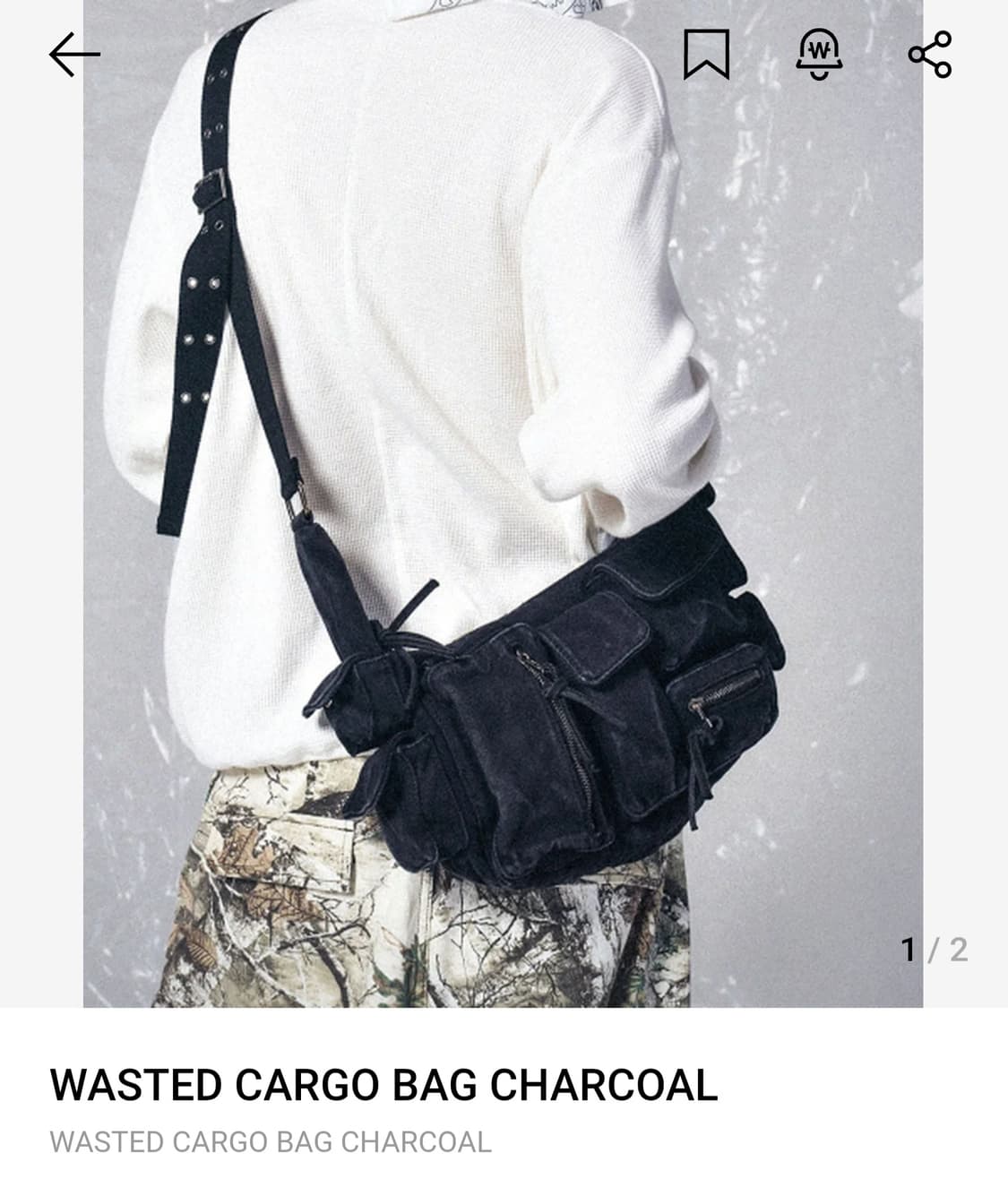 스키즘인듀싱 wasted cargo bag 삽니다!! 상품이미지1