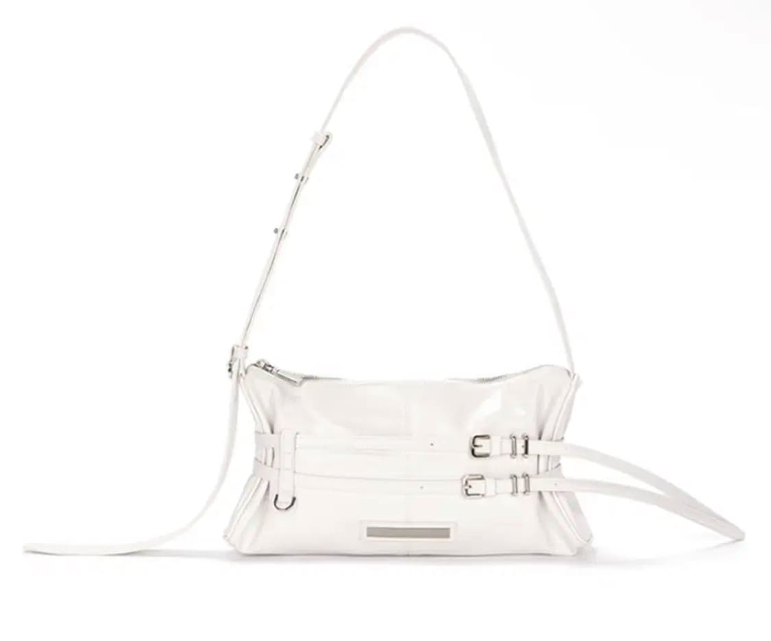 마뗑킴 더블 벨티드 스트랩 미니백 아이보리 matin kim 상품이미지1