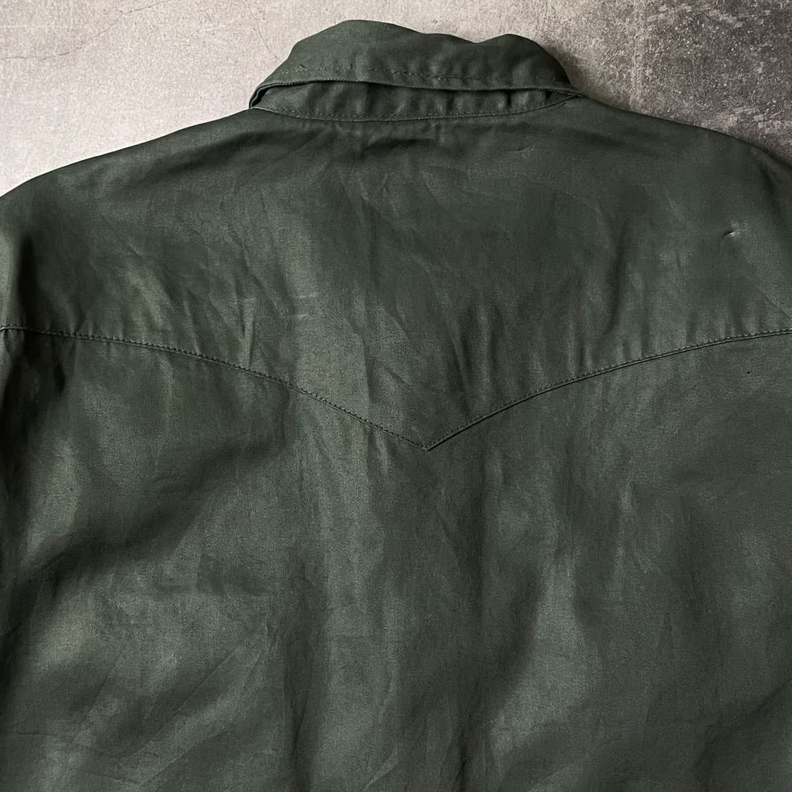 WRANGLER 랭글러 빈티지 딥그린 웨스턴 코튼셔츠 A00379 상품이미지8