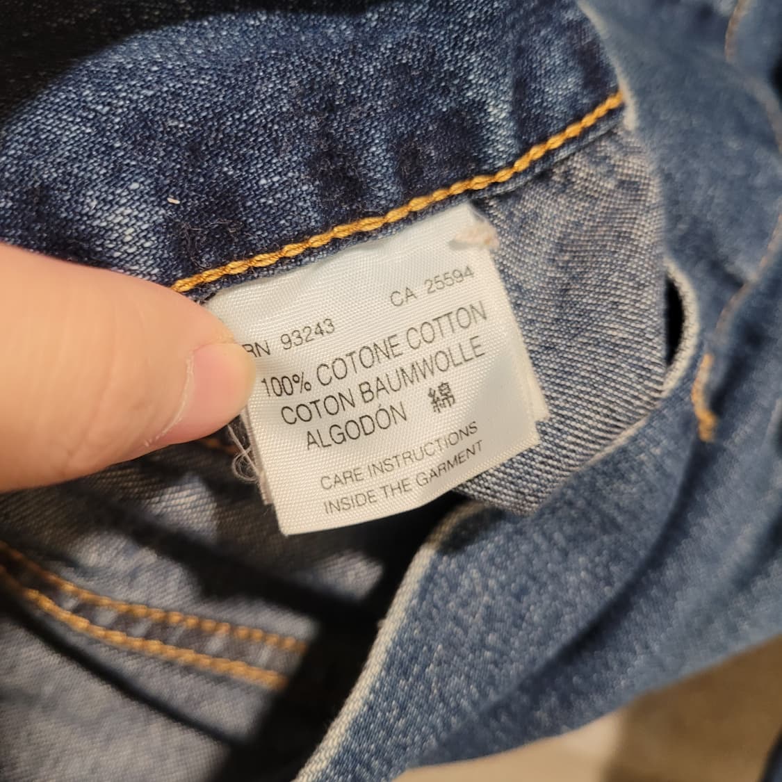 디젤 우먼 크롭 청자켓 L 상품이미지7