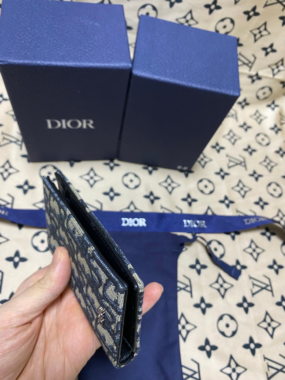 디올 오블리크 오거나이저 베이지 상품이미지7