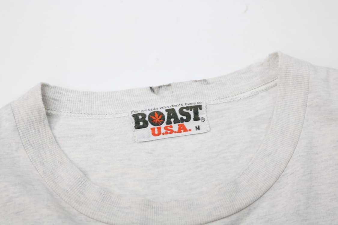 BOAST 보스트 빈티지 그래픽 로고 오트밀 반팔티셔츠 (M) 상품이미지5