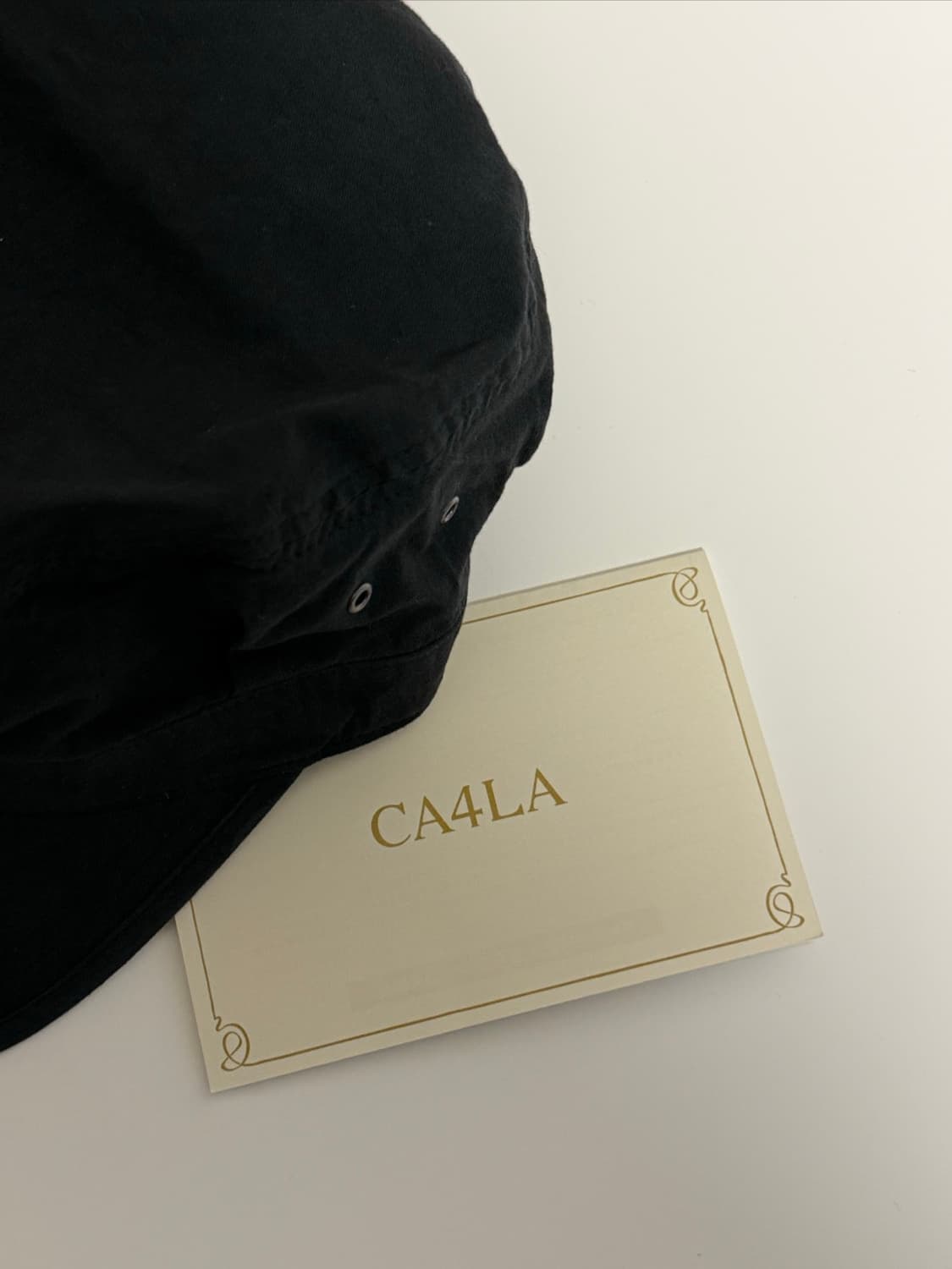 새상품) 카시라 CA4LA 워크캡 블랙 상품이미지3