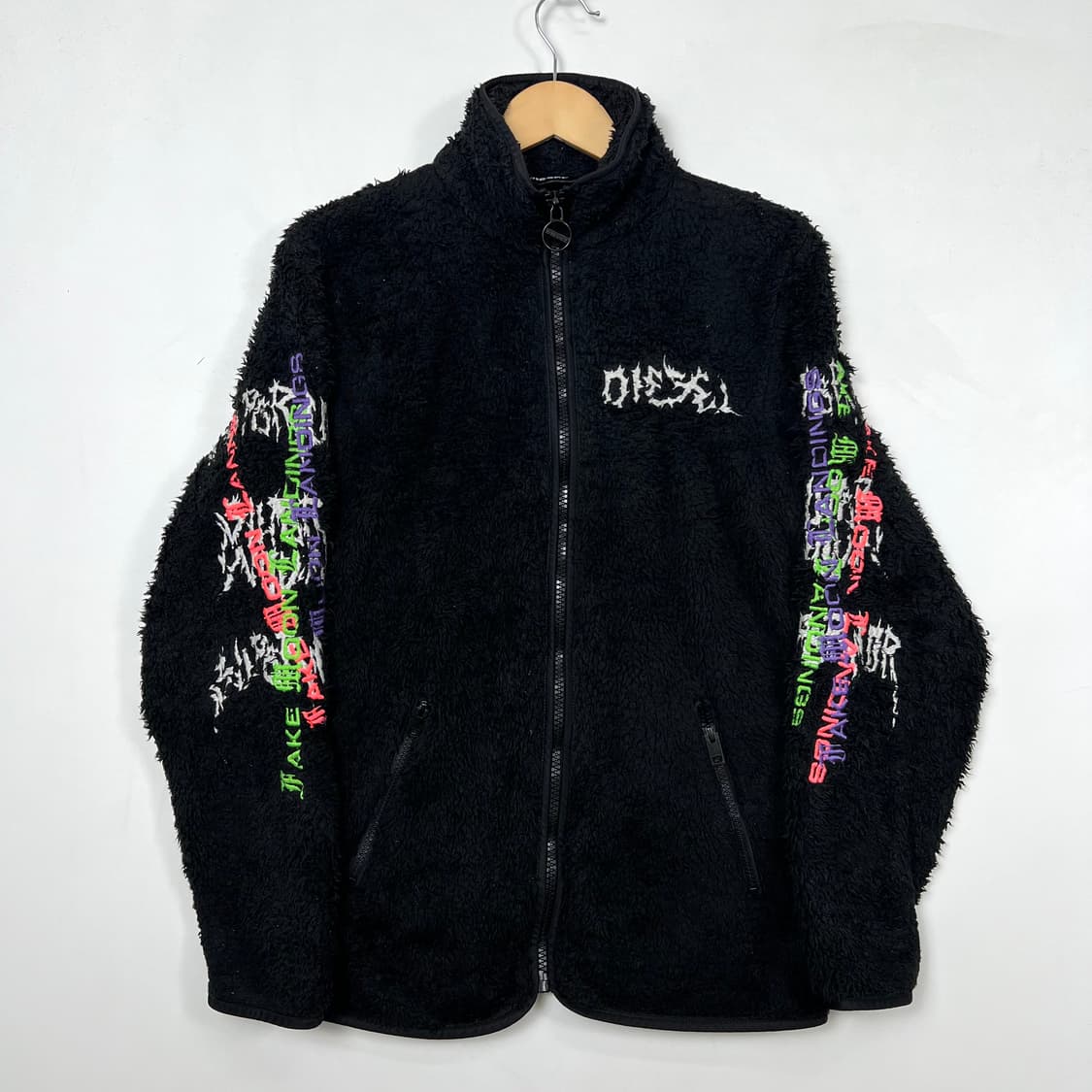 DIESEL 디젤 레이지 스펠아웃 후리스 자켓 상품이미지1