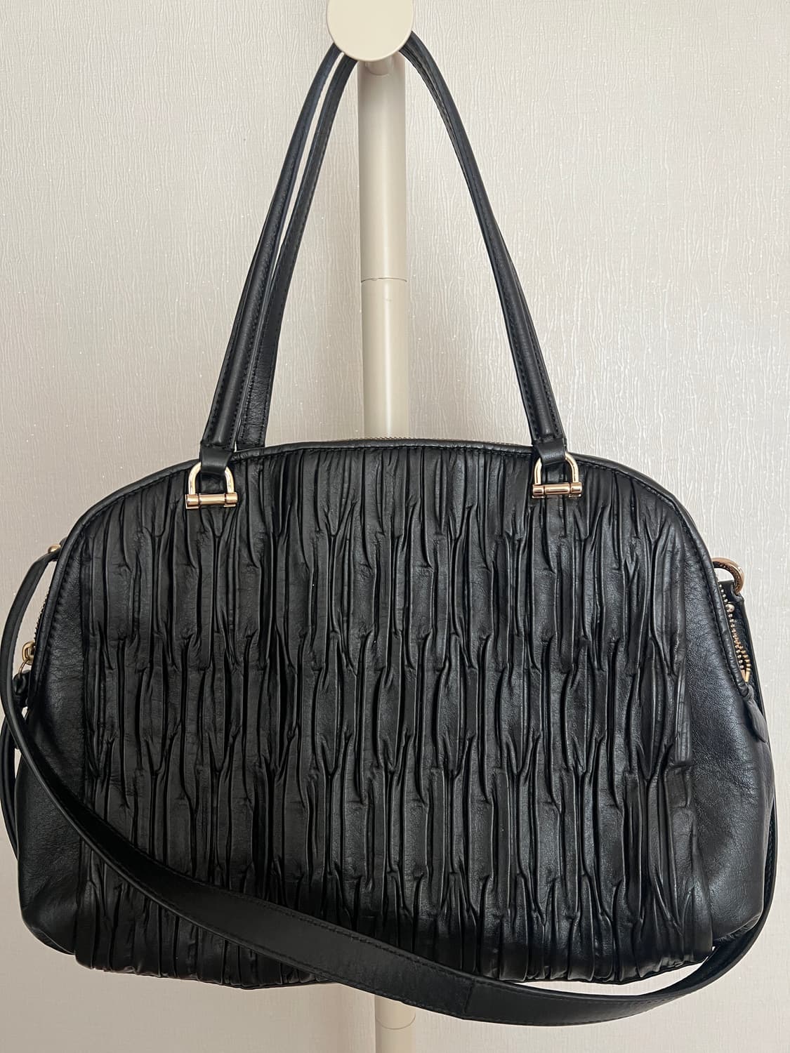 COACH Madison Pleated Leather Satchel -  상품이미지5