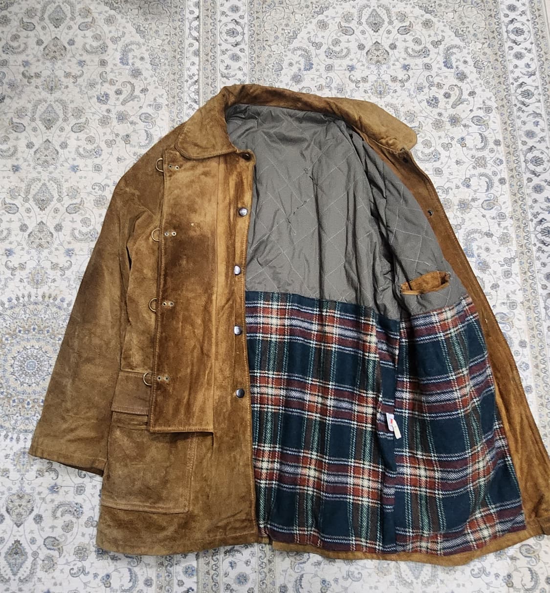 이태리 리얼레더 파이어맨 스웨이드 자켓 48사이즈 상품이미지3