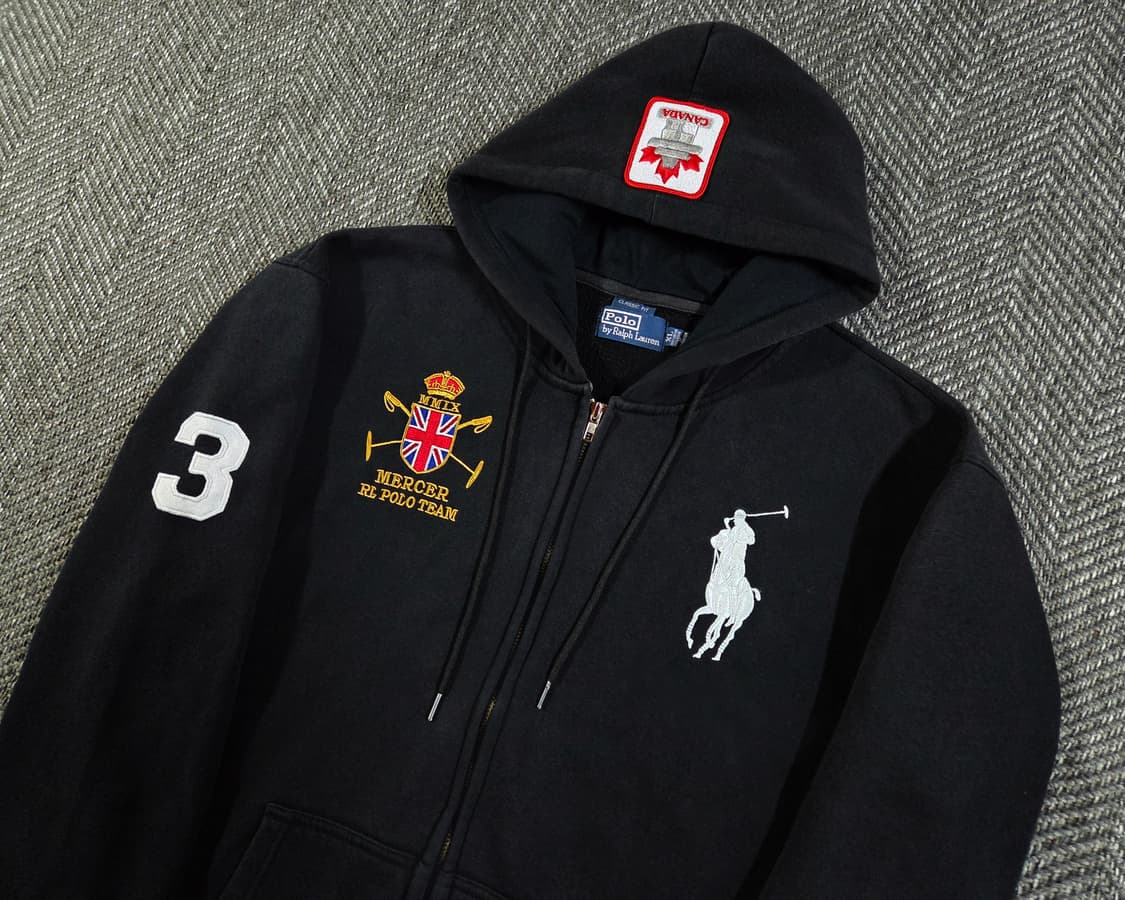 폴로 랄프로렌 빅포니 넘버링3 캐나다 후드집업 상품이미지3