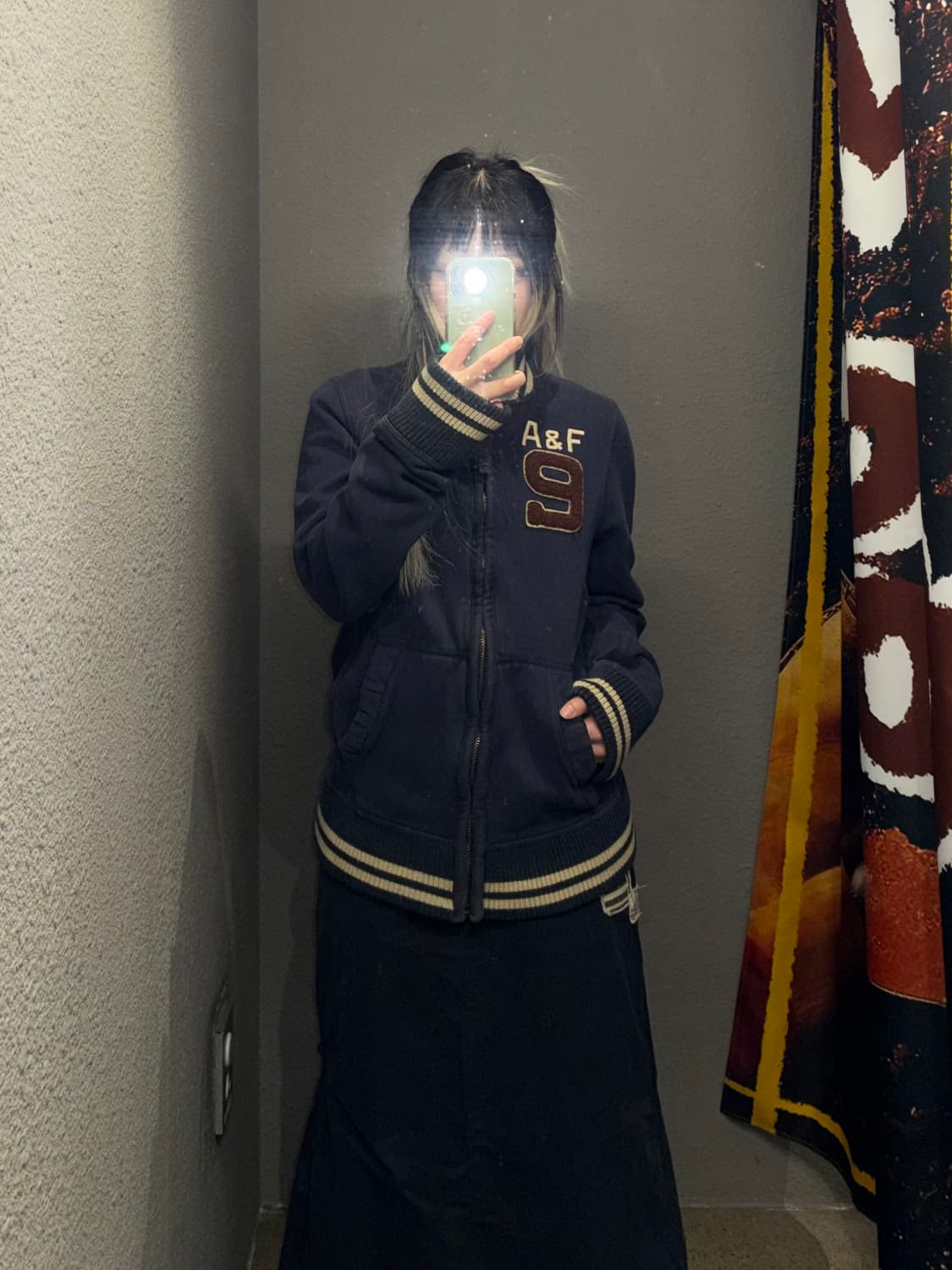 아베크롬비 배색 코튼 집업 상품이미지2