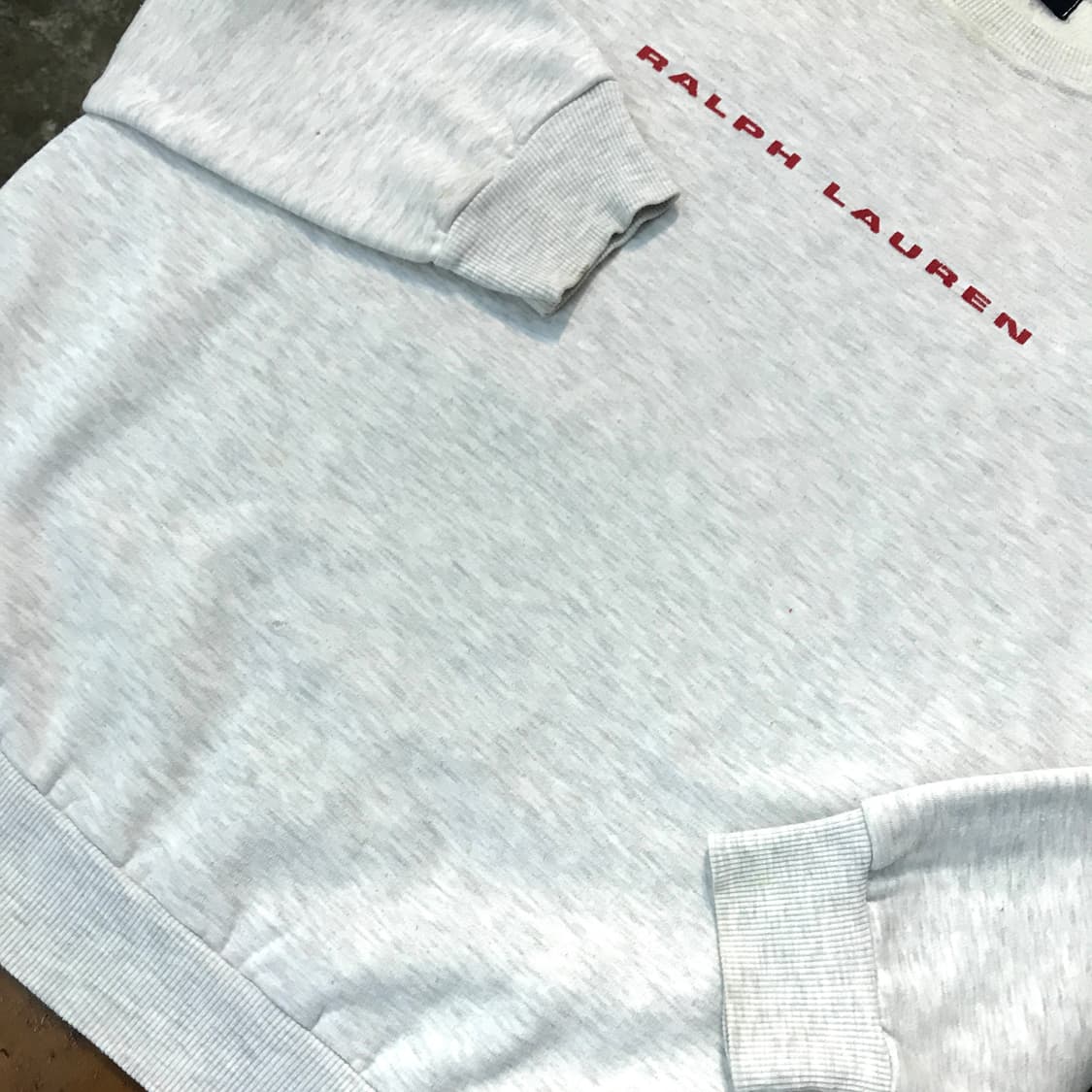 90s 폴로 스포츠 오트밀 그레이 스웨트셔츠 맨투맨 남성 110  상품이미지4