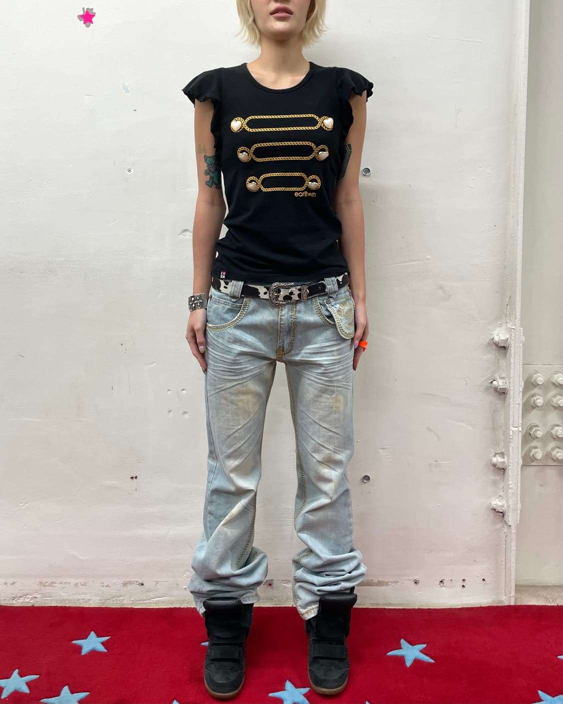 Napoleon Shirring Black T-shirt  상품이미지6