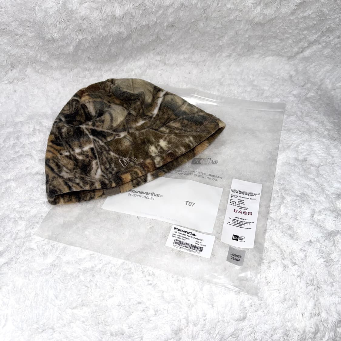 디스이즈네버뎃 x 뉴에라 리얼트리 플리스 비니 러닝 트래킹 상품이미지2