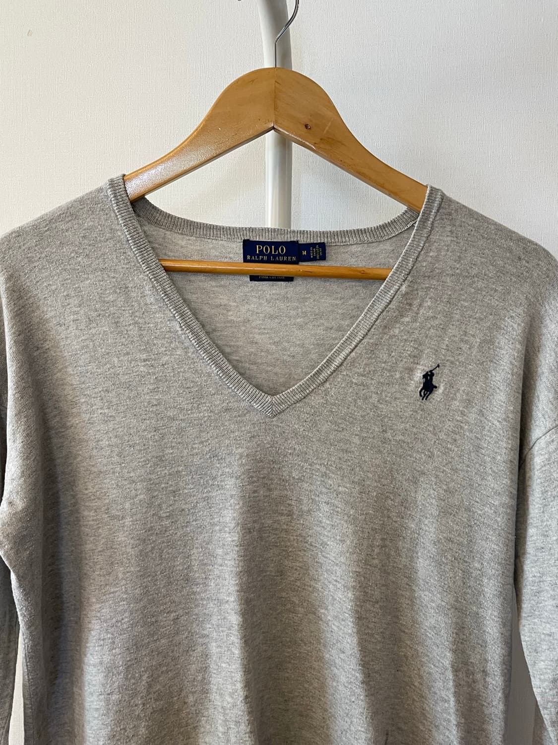 Polo Ralph Lauren 피마코튼 브이넥 니트 스웨터  상품이미지2