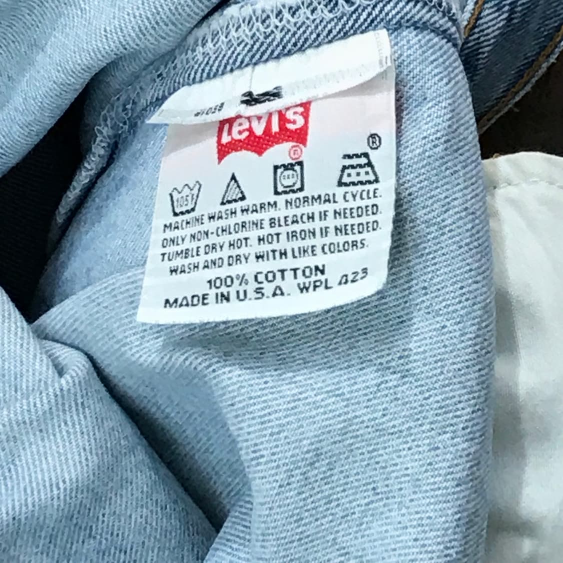 90s usa 리바이스 501 연청 데님 숏 팬츠 반바지 허리 34 35 상품이미지4