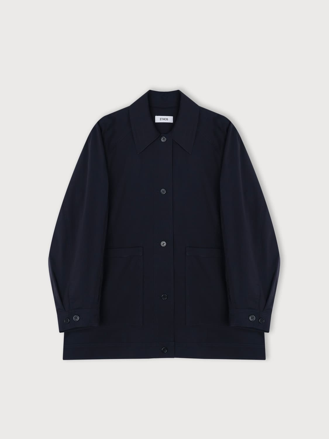 ETHOS) Big Pocket Worker Jacket (Navy) 상품이미지1