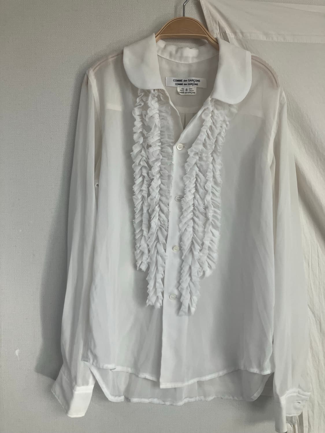 꼼데가르송 러플블라우스 상품이미지1