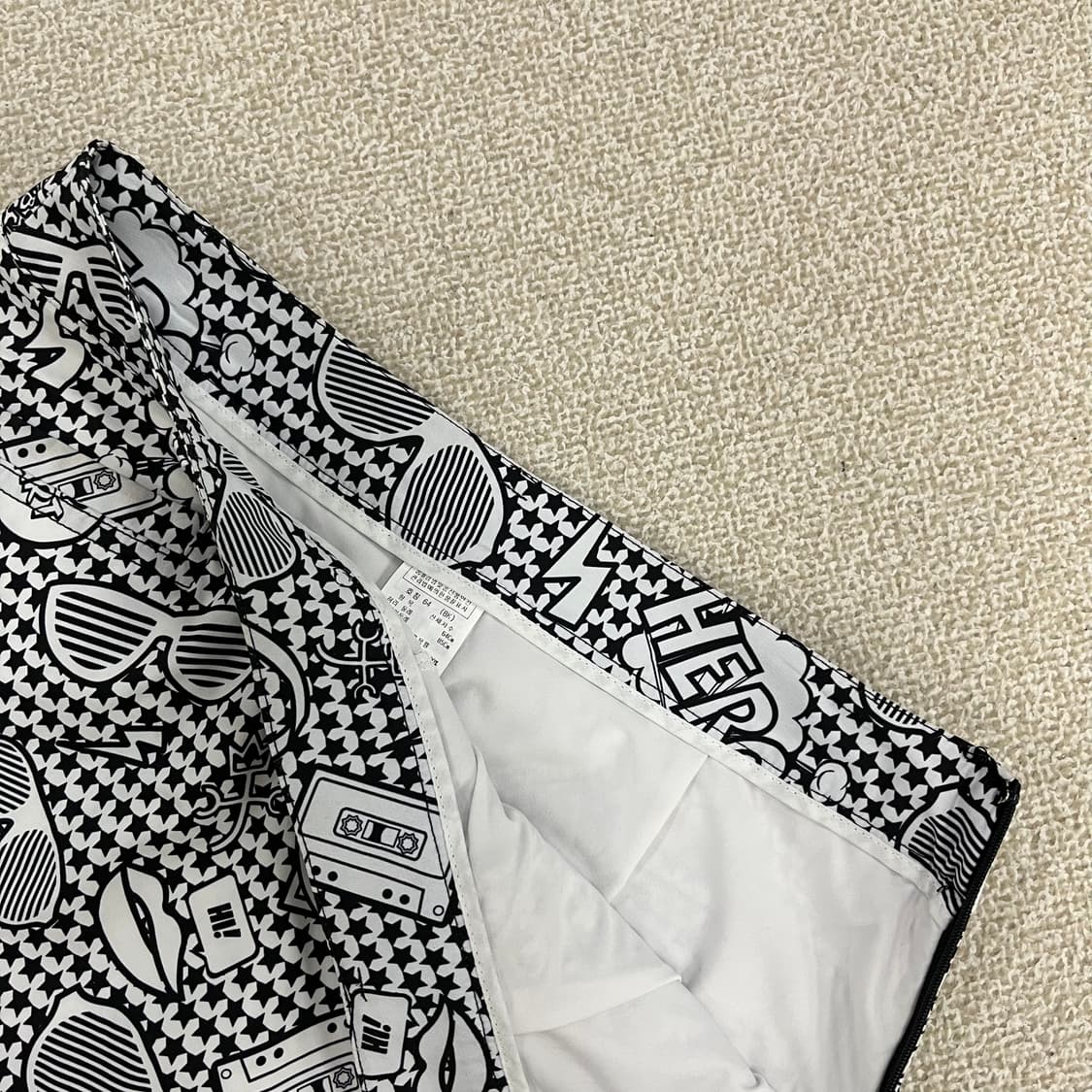 64 까스텔바작 골프 패턴 스커트 0225M2 상품이미지2