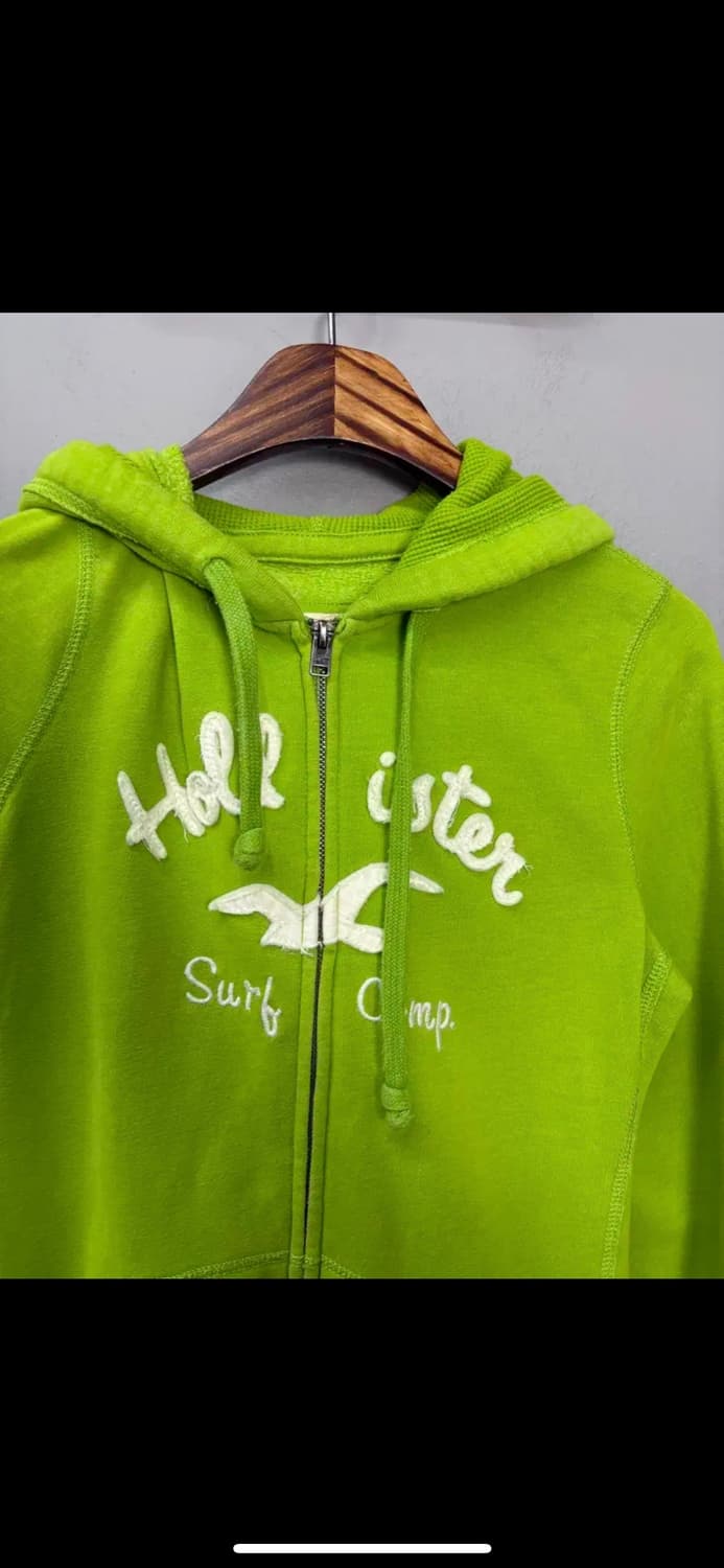 홀리스터 y2k 라이트그린 후드집업 H1155 상품이미지3