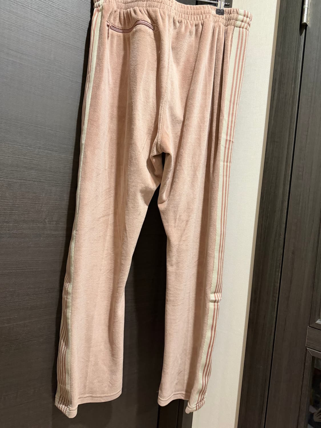 니들스 Needles 벨루어 트랙 팬츠 베이지 XL 상품이미지2