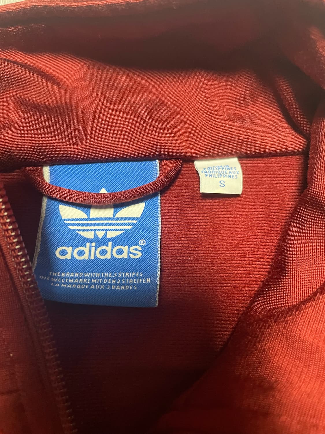 아디다스 파이어버드 버건디 트랙탑 져지 해외판 S 상품이미지5