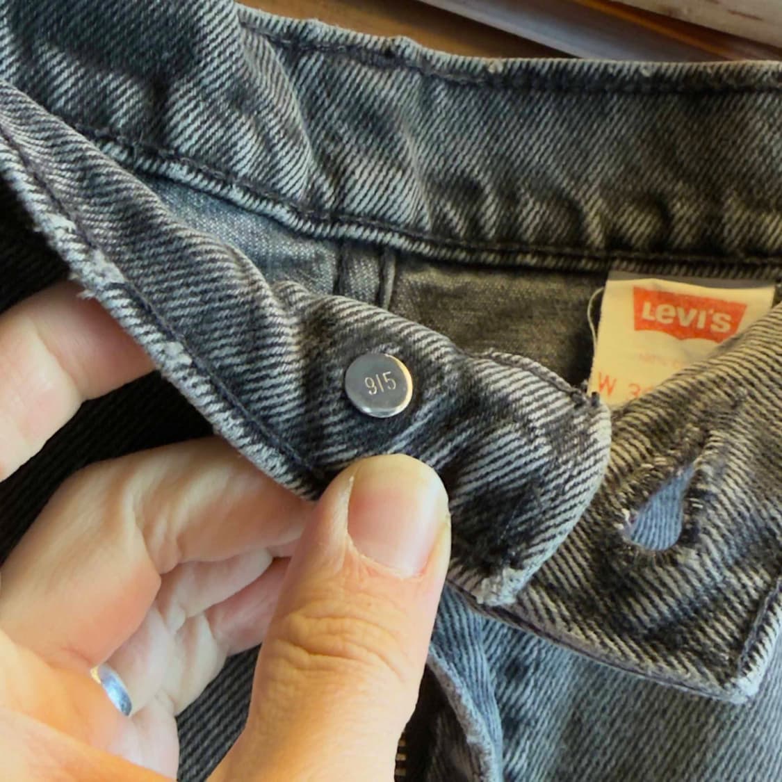 90s 리바이스 550 흑청 데님팬츠 W36 L32 상품이미지5