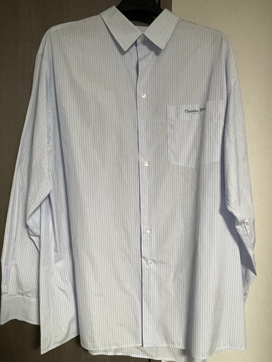 디올 남성 캐쥬얼 스트라이프 오버핏 셔츠 상품이미지1