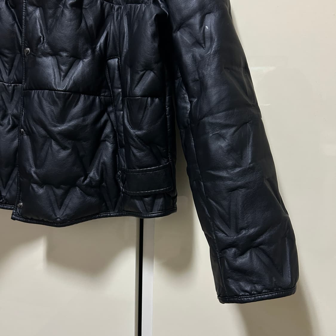 [재판매] 빈티지 레더 경량패딩 자켓 상품이미지4