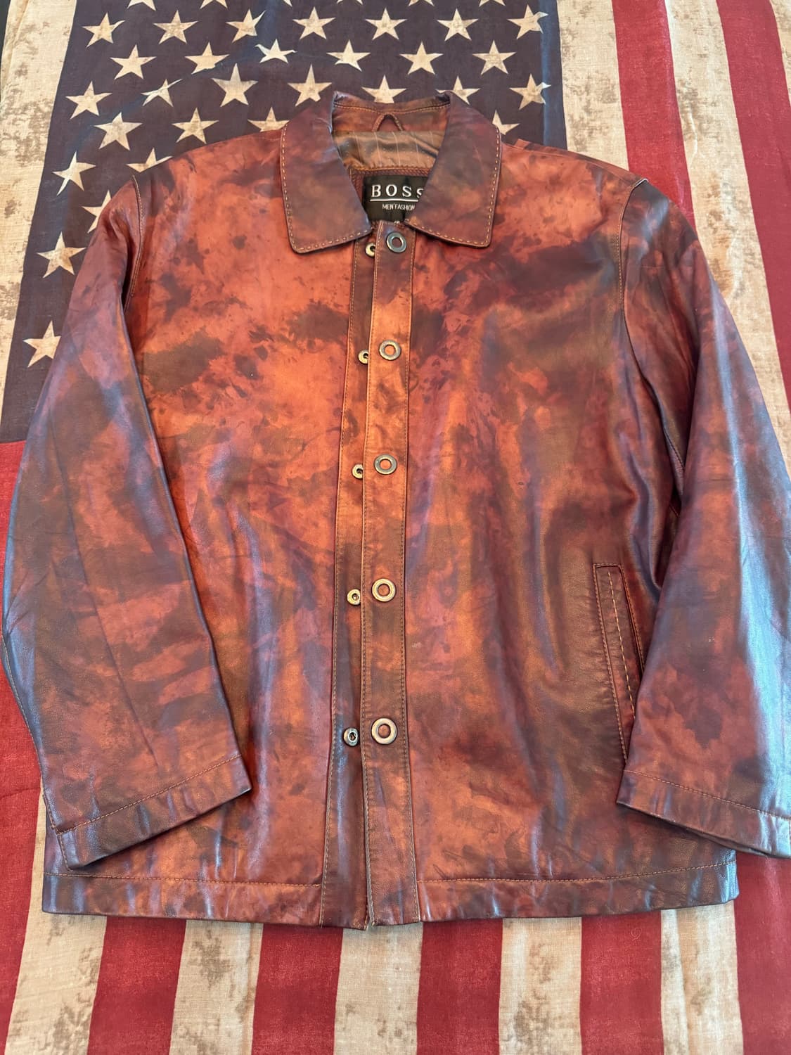 BOSS  램스킨  레더 자켓 상품이미지1