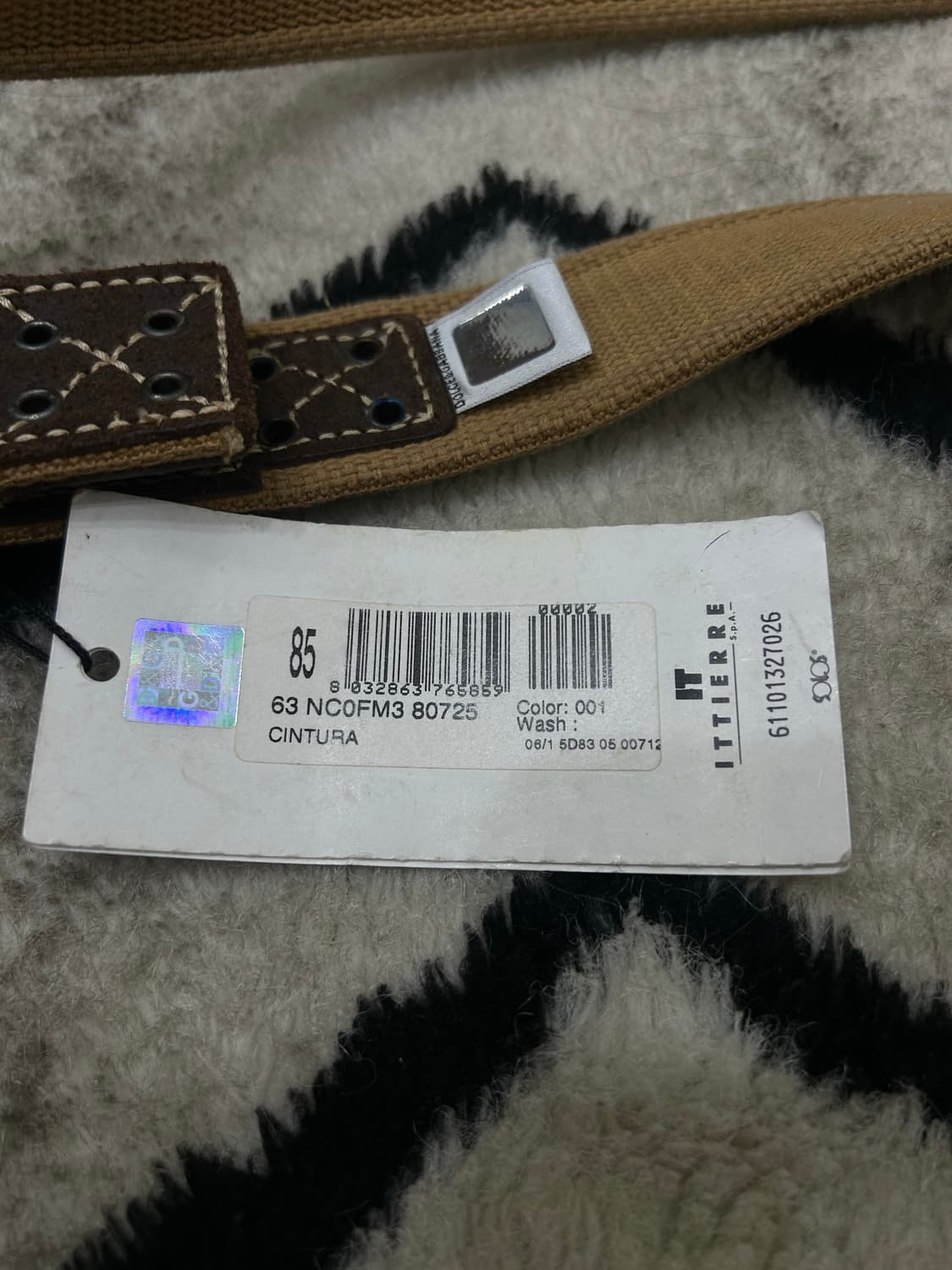 돌체가바나 캔버스 링 레더 벨크 상품이미지4