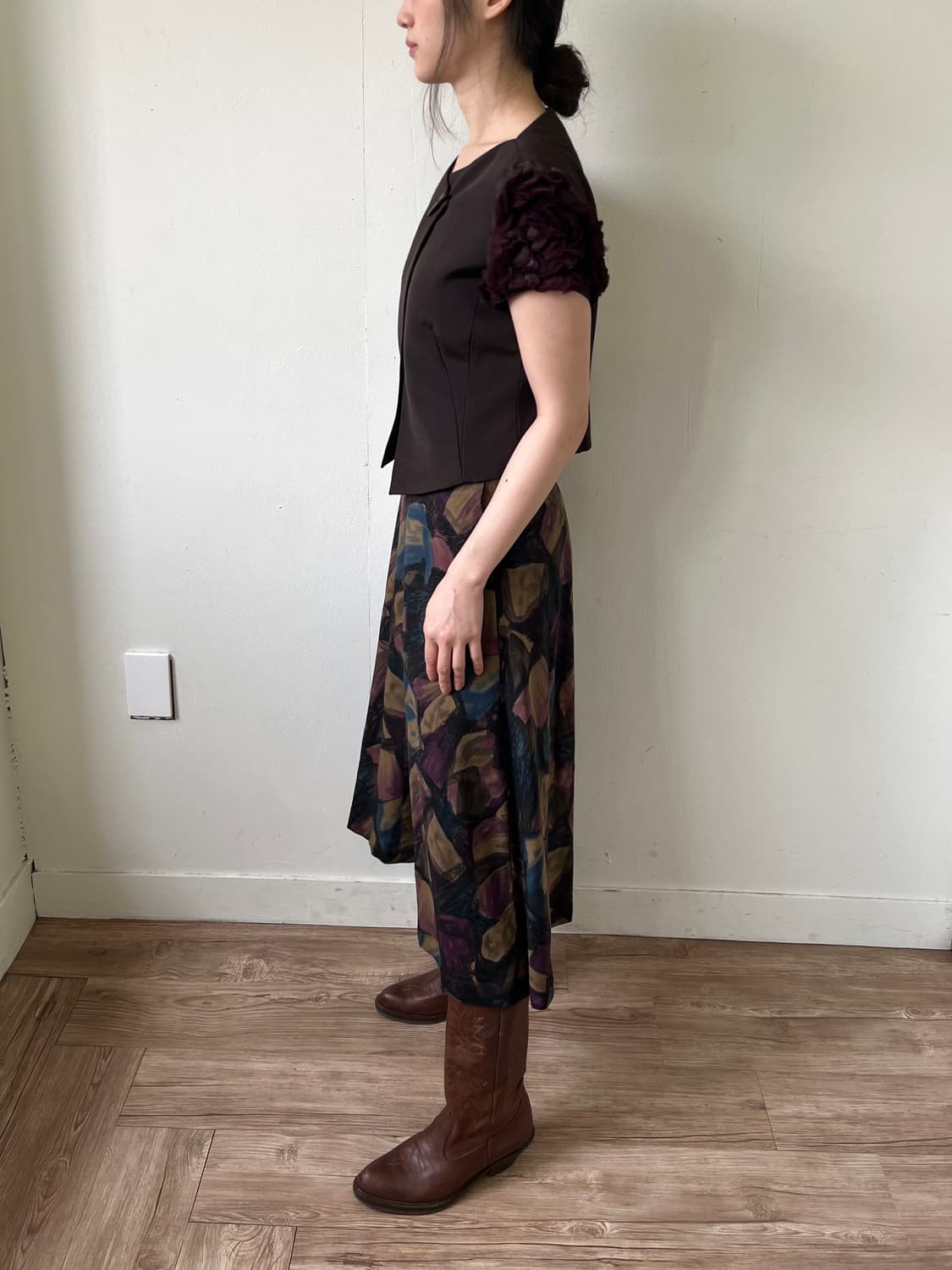 amlan 아트 롱 스커트 상품이미지9