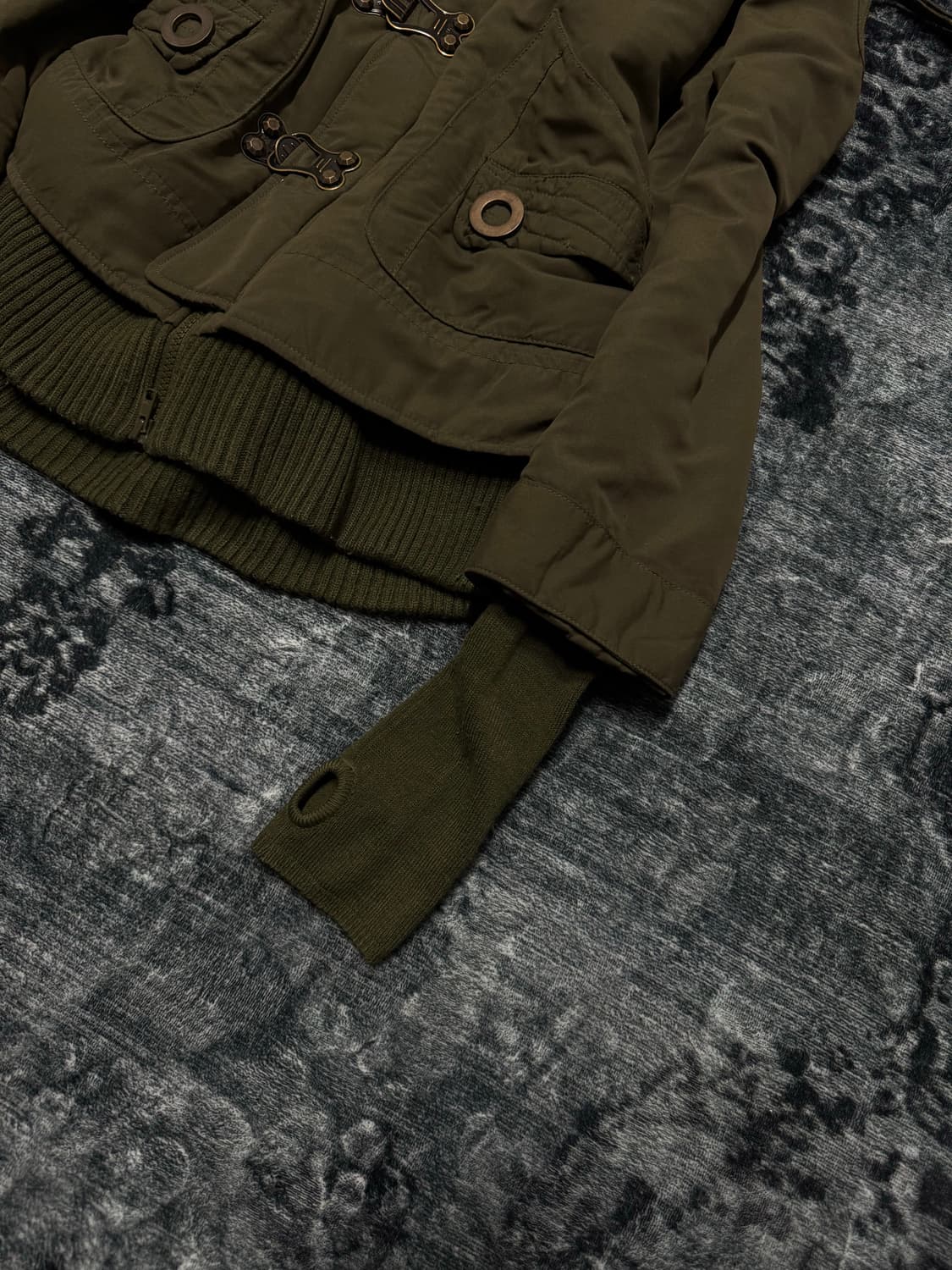 Sly 00s archive trimming fur military ja 상품이미지5