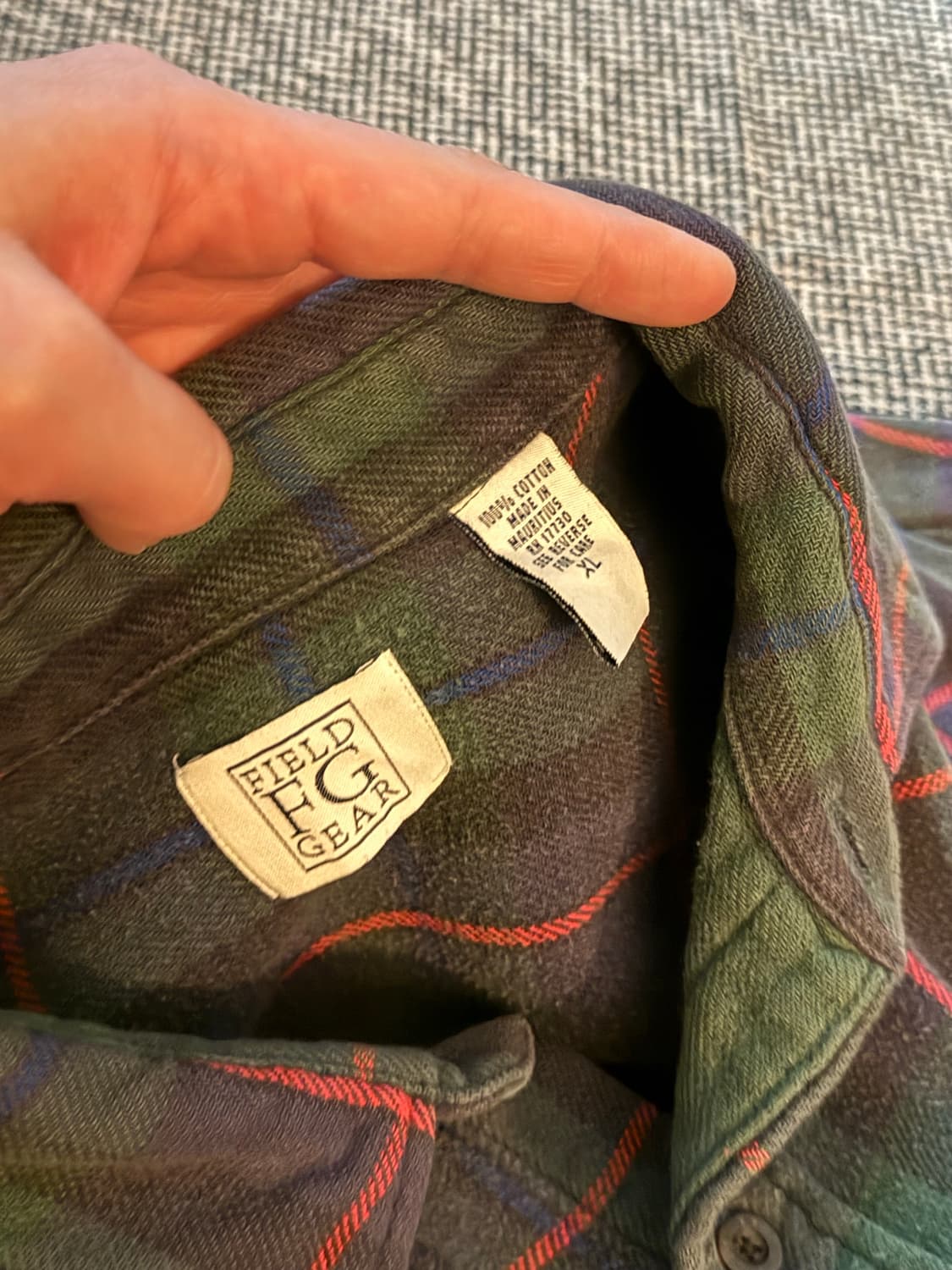 90s 헤비온스 체크 셔츠 L 상품이미지4