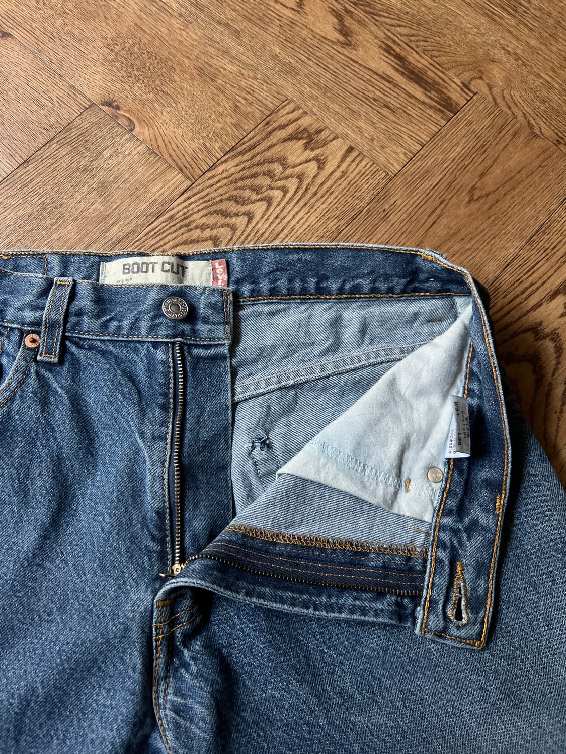 [31]00's 리바이스 USA 517 멕시코제 플레어 데님 팬츠 상품이미지3