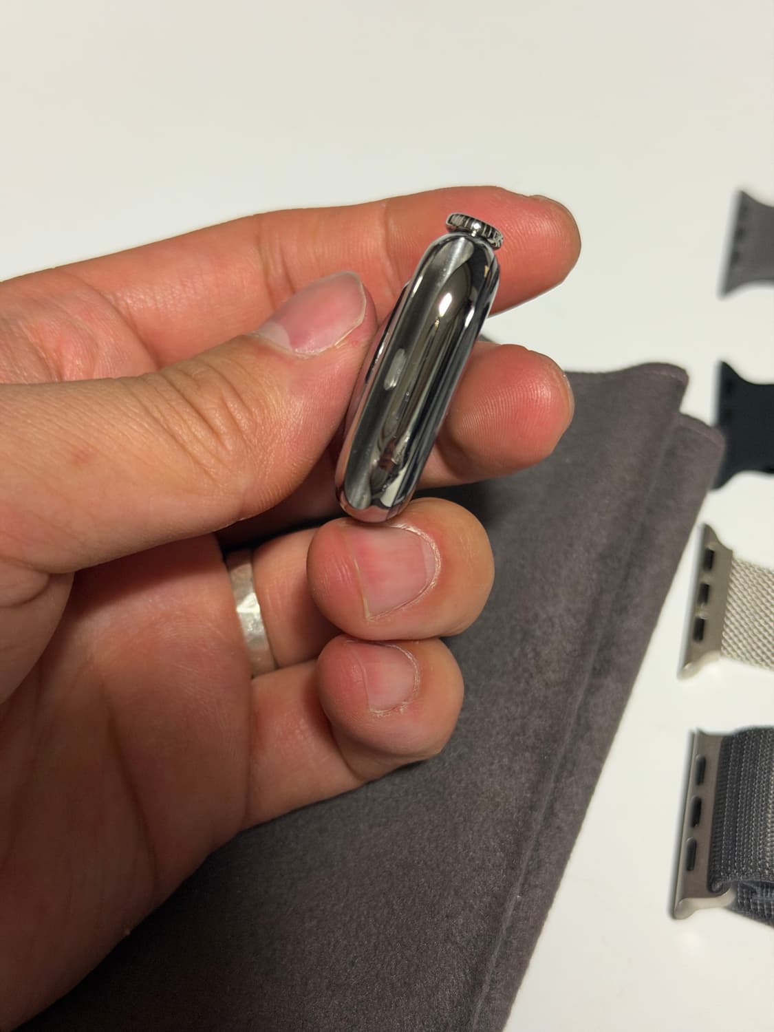 애플워치10 내추럴 티타늄 42mm 애플케어플러스 상품이미지7