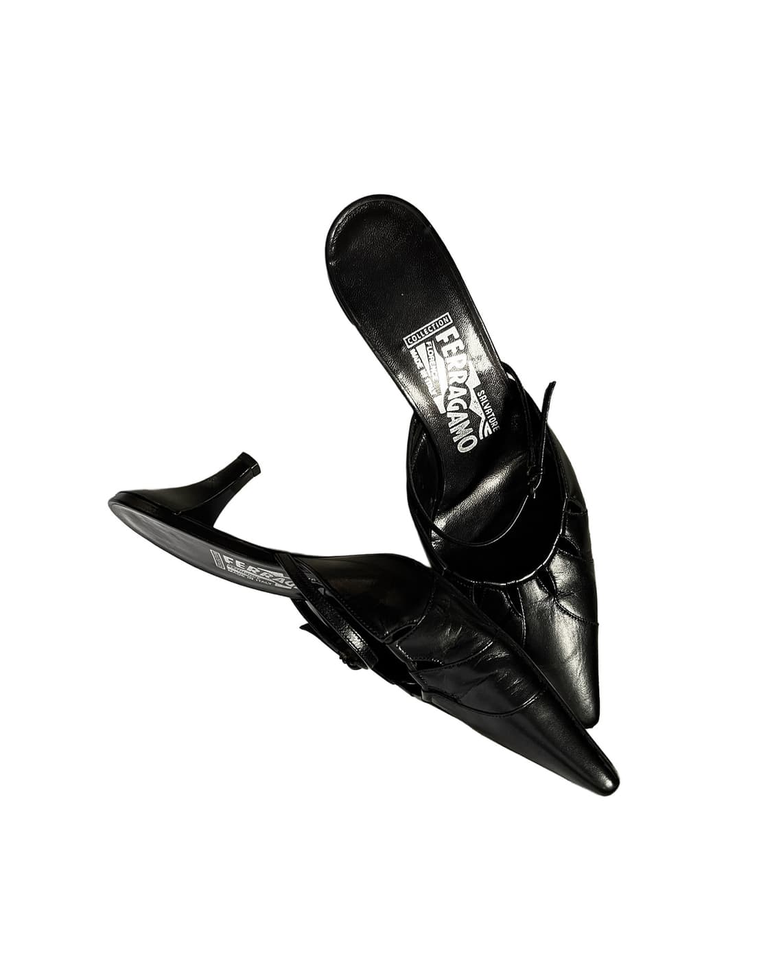 SALVATORE FERRAGAMO pointed leather mule 상품이미지2
