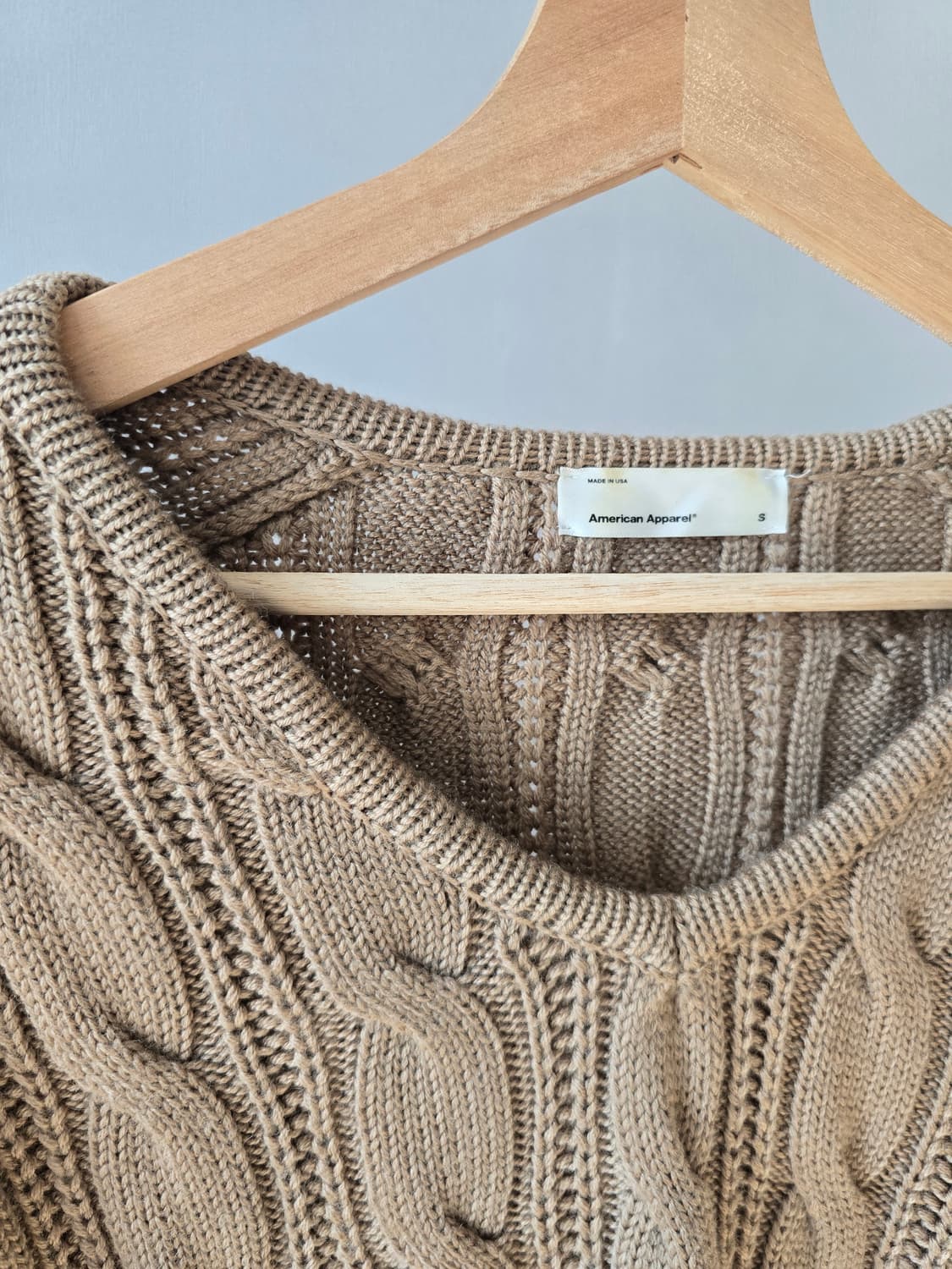 American Apparel 케이블 니트 스웨터 상품이미지2