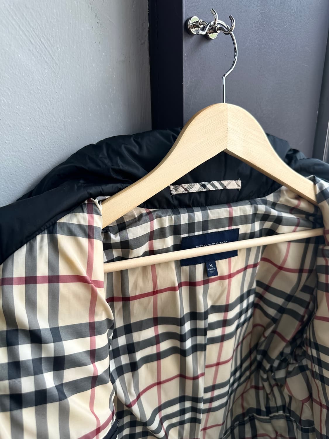 M/ 버버리 블랙 퀼팅 패딩 점퍼 상품이미지7