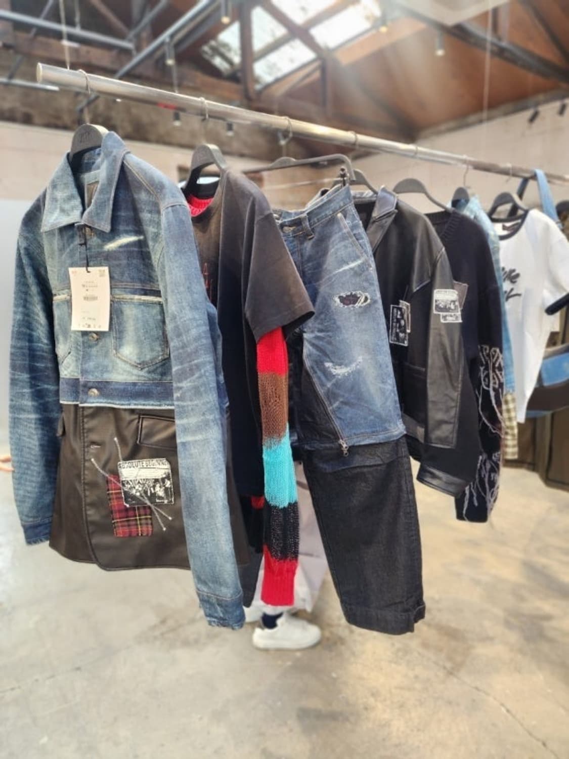 자라 앤더슨벨 콤비네이션 데님자켓  상품이미지1