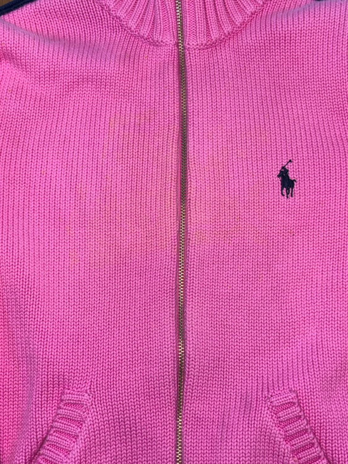 폴로 핑크 트랙 니트집업 상품이미지7