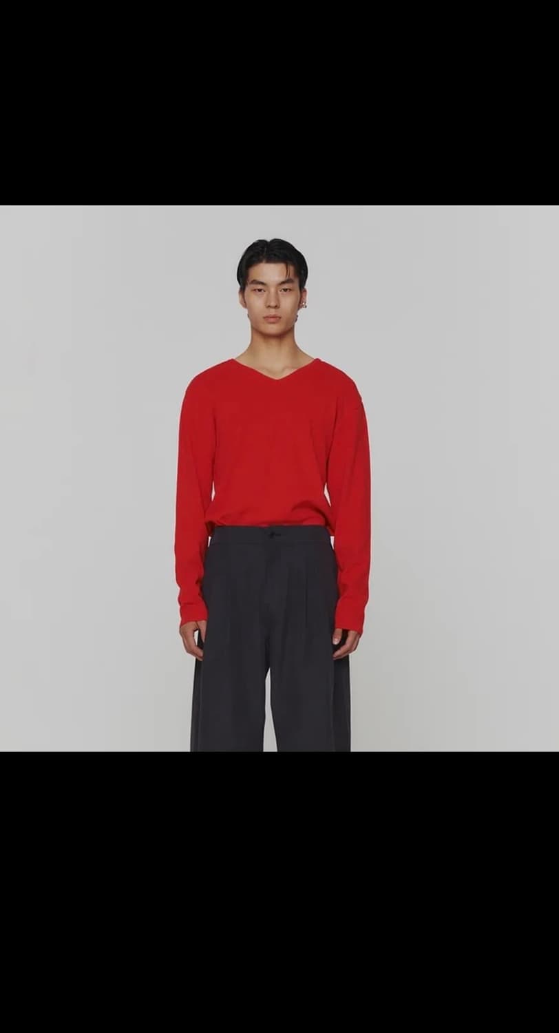 아모멘토 투웨이 니트 레드 M 상품이미지3