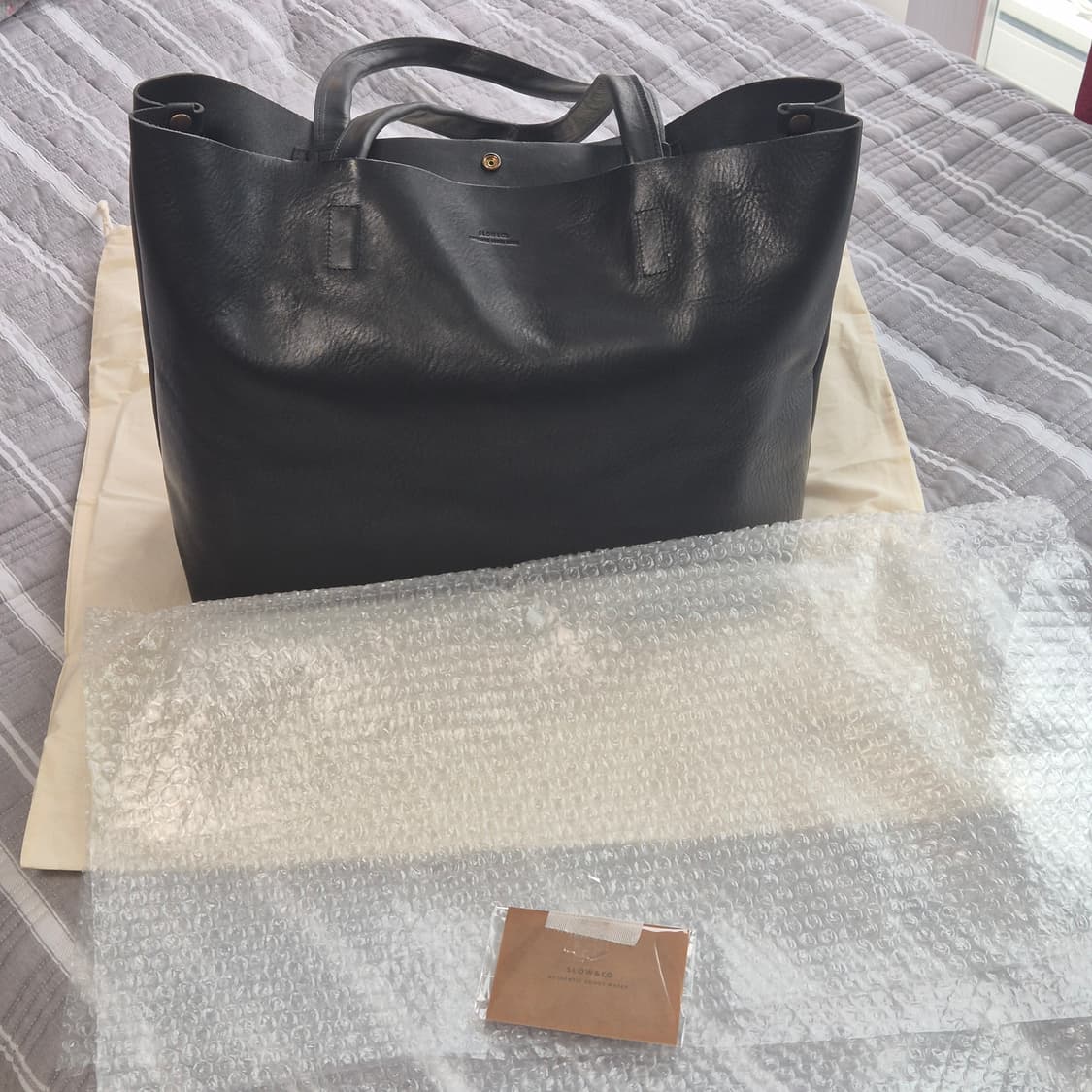 SLOW&CO Bono New Tote Bag [Black] 새상품 상품이미지3