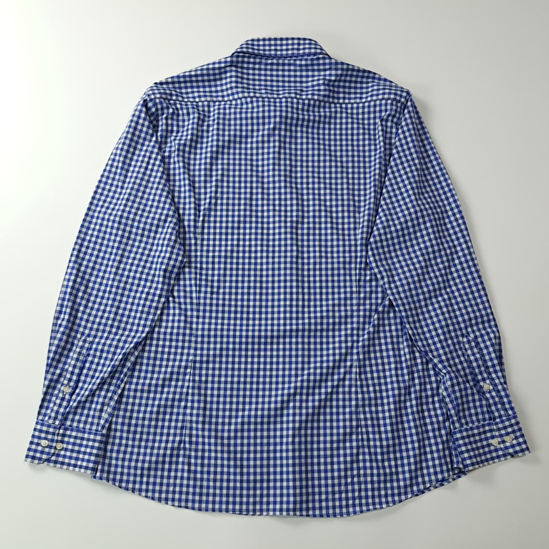 CK742 2XL 바버 엘라스틴 블루 마이크로깅엄체크 셔츠 남방 상품이미지6