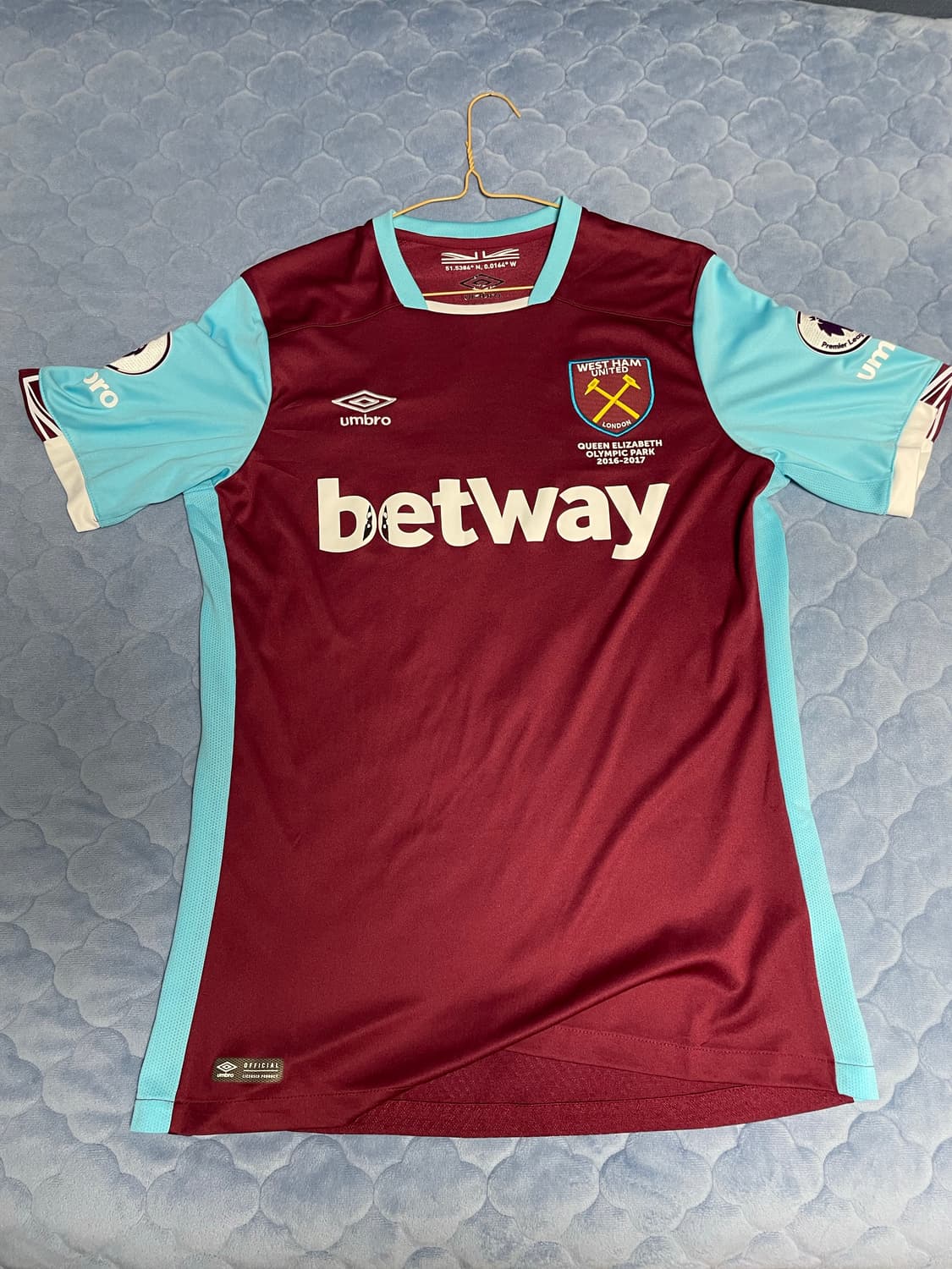 16/17 웨스트햄 앤디캐롤 유니폼 상품이미지2